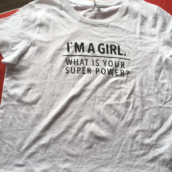 Women’s Tee “I’m a Girl. What’s Your Superpower?” - Picture 2 of 2